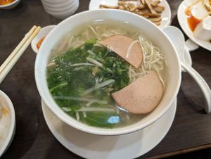 Noodle soup at Fo Guang Shan Kek Lok Temple Dishuifang - 佛光山極樂寺滴水坊 in Keelung