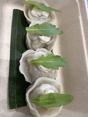 Mushrooms dumplings  #Veganuary at V Street - Emsphere in Bangkok