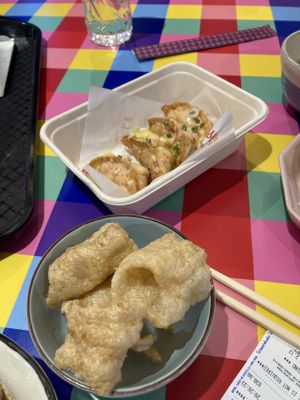 Sweet corn dumplings   at V Street - Emsphere in Bangkok