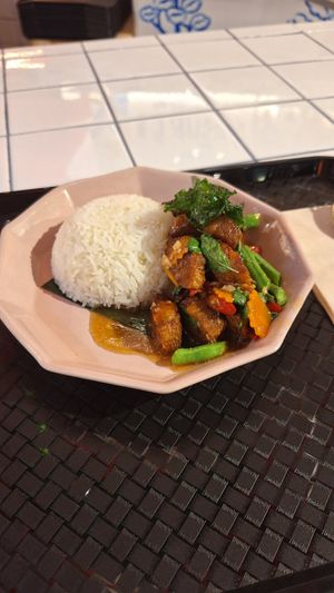 Thai basil "pork" at V Street - Emsphere in Bangkok