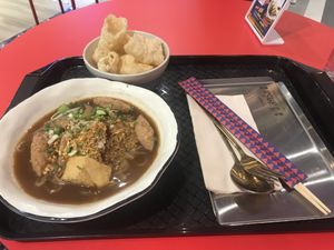 Signature boat noodles. Warm & comforting on rainy days.   at V Street - Emsphere in Bangkok