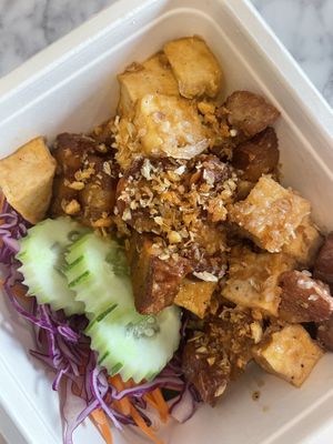 Vegan pork belly extra tofu   at V Street - Emsphere in Bangkok