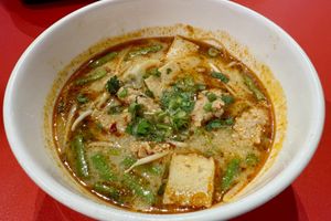 Tom yum dumplings  at V Street - Emsphere in Bangkok