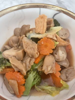 Stir fry mixed veggies   at V Street - Emsphere in Bangkok