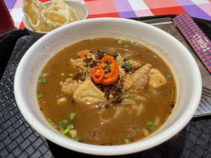 Added extra chilly on top of it   at V Street - Emsphere in Bangkok