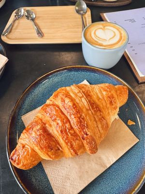 Vegan croissant  at Minimum Waste in Prague