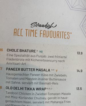 One of the favourites is vegan - and delicious   at SVAAdish - Winterhude in Hamburg