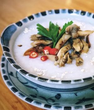 Congee with bird’s nest  at Nhà Hàng Chay Link Vegan in Da Lat