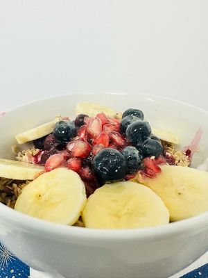 Fruit bowl  at Oat Restaurant Cafe in North London