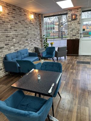 Inside  at Oat Restaurant Cafe in North London