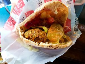 Falafel Brot at Sababa in Munich