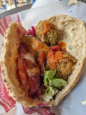 Falafel pita at Sababa in Munich