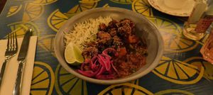 Vegan Mezz Salad Bowl at Coltello Lounge in Cramlington