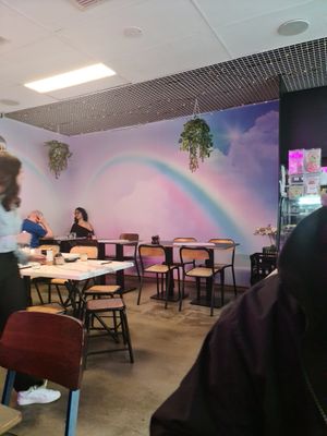 Inside seating at Velvet Bean in Altona