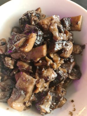 Medley of mushrooms at Velvet Bean in Altona