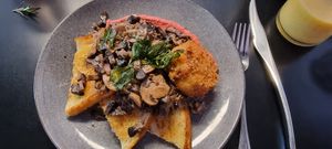 Mushroom medley made vegan at Velvet Bean in Altona