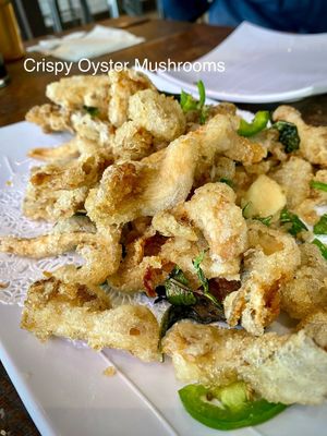 Crispy Oyster Mushrooms   at Vegan District Asian Eatery in Anaheim