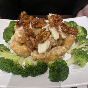 Vegan Walnut Shrimp  at Vegan District Asian Eatery in Anaheim