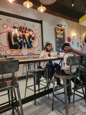 Inside at Vegan District Asian Eatery in Anaheim