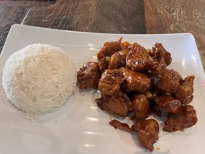   at Vegan District Asian Eatery in Anaheim