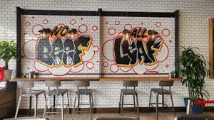 Mural at Vegan District Asian Eatery in Anaheim