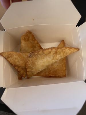 Cheese wontons-delish!  at Vegan District Asian Eatery in Anaheim