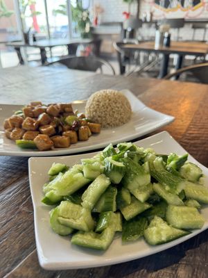   at Vegan District Asian Eatery in Anaheim