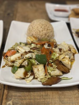   at Vegan District Asian Eatery in Anaheim