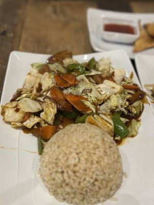   at Vegan District Asian Eatery in Anaheim