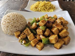 Delicious at Vegan District Asian Eatery in Anaheim