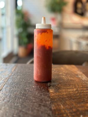 Housemade Chili Sauce at Vegan District Asian Eatery in Anaheim