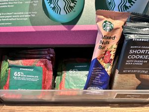 Vegan chocolate and nut bar  at Starbucks Abreeza Mall in Davao City