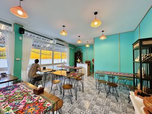 Restaurant interior  at One Tomyumkung Thai and Vegan Food in Chiang Mai