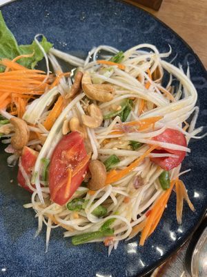 Papaya salad  #Veganuary at One Tomyumkung Thai and Vegan Food in Chiang Mai