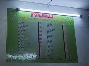 Menu (but better look at the daily menu) at Dì Sáu in Ho Chi Minh City