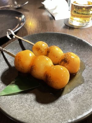 Mitarashi dango dessert  at Boom Boom Room in Brisbane