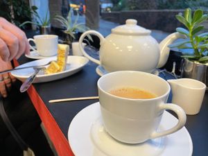 Tea and Lemon Cake at VeGaNuTi in Yeovil