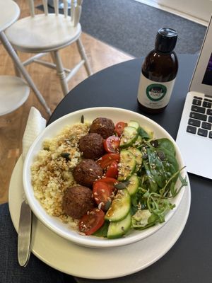 Delicious salad bowls  at VeGaNuTi in Yeovil