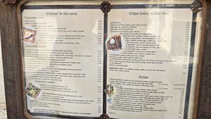 Menu at Crêperie Bretonne in Girona