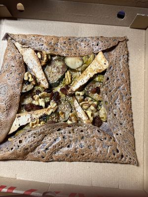 Vegan crepe  at Crêperie Bretonne in Girona