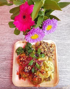 Vegan masala potato  at The Mill at Glen Ellen in Sonoma