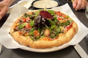 Exquisite vegan pizza!  at The Mill at Glen Ellen in Sonoma