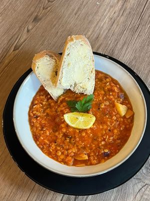 Nene’s Lentil Soup  at SoulFuel Café in Gravesend