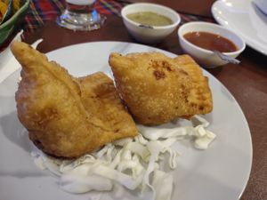 Veg samosas at Tandoori Nights in Koh Samui