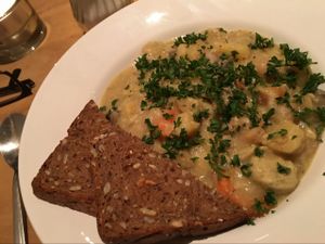 potatoe stew at Flax in Dresden