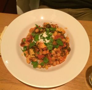 chickpea curry at Flax in Dresden