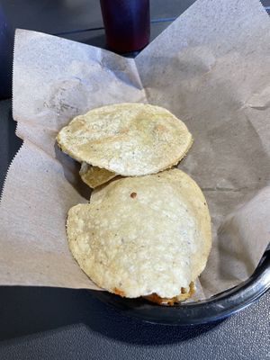 Bean and cheese; rajas con crema gorditas  at Ùumbal by Health Buddy in Chula Vista