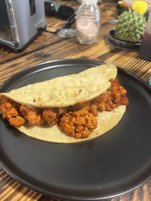 Al pastor taco w cauliflower  at Ùumbal by Health Buddy in Chula Vista