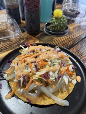 Tostada cueritos  at Ùumbal by Health Buddy in Chula Vista