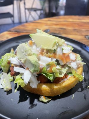Chile colorado sopes  at Ùumbal by Health Buddy in Chula Vista